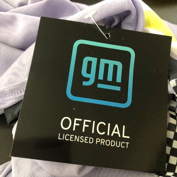 General Motors Corvette Graphic Mini Bodycon Dress Purple M - Picture 8 of 12